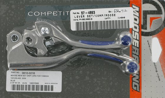 YZ 450 F (2009 - 2018) blue competition lever set | MOOSE RACING