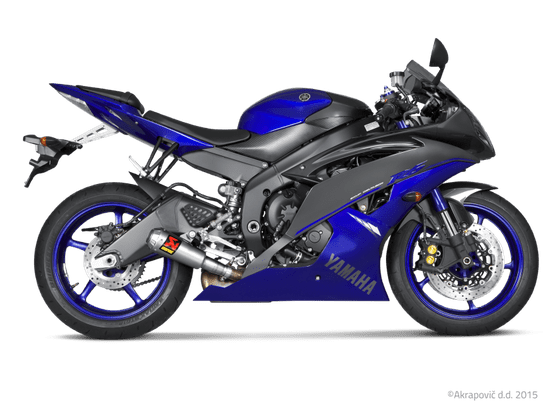 YZF R6 (2003 - 2020) titanium slip-on muffler for yamaha yzf-r6 | AKRAPOVIC