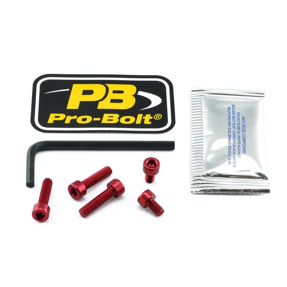 YZF R3 (2015 - 2018) red fuel cap screw kit | PRO BOLT