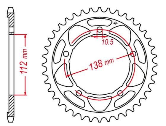 MT 09 (2021 - 2022) steel rear sprocket | JT Sprockets