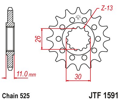 MT 09 (2014 - 2022) steel front sprocket | JT Sprockets