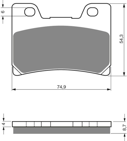 FZR 1000 (1992 - 1993) goldfren brake pads 045 ceramic carbon s3 | Goldfren