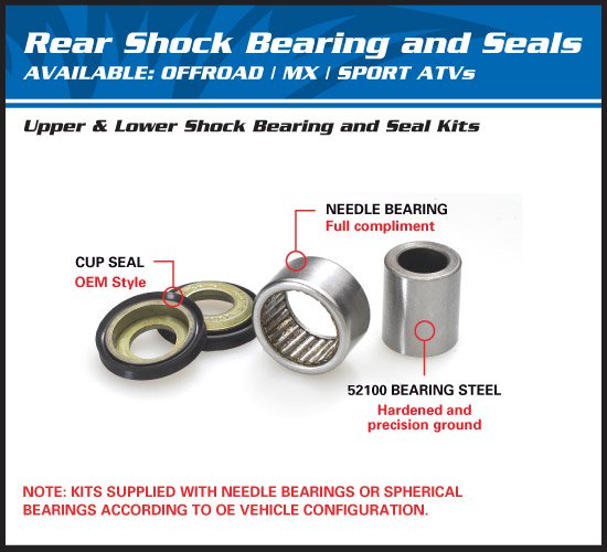 WR 450 F (2003 - 2021) upper rear shock bearing kit | All Balls