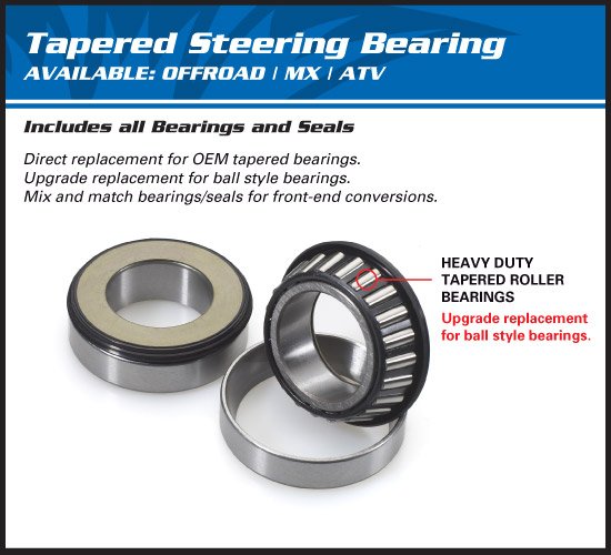 YZ 100 (1976 - 1981) steering bearing kit | All Balls