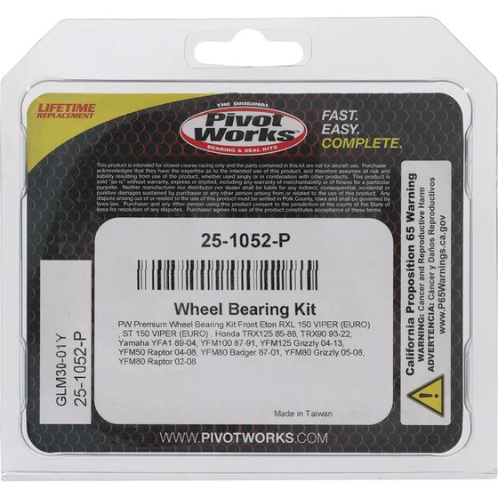 YFM 80 (1987 - 2008) wheel bearing kit front | All Balls