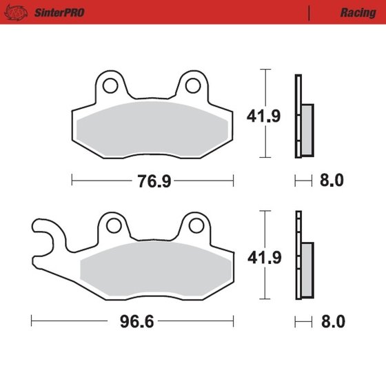 TT R 230 (2005 - 2022) sintered metal racing brake pads | MOTO-MASTER