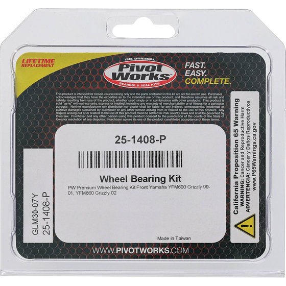 YFM 600 GRIZZLY (1999 - 2001) wheel bearing kit front | All Balls