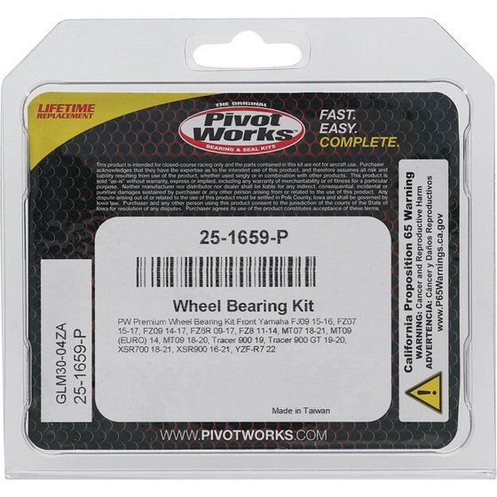 XSR 700 (2018 - 2022) wheel bearing kit front | All Balls