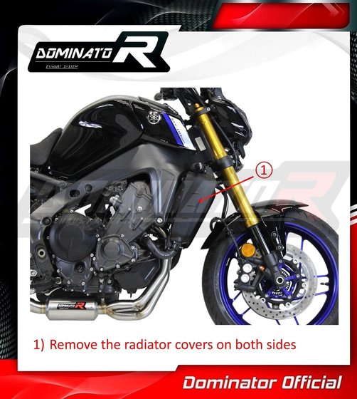 MT 09 (2021 - 2023) full exhaust system ex gp | Dominator