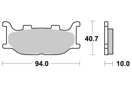 XVS 1300 A MIDNIGHT STAR (2007 - 2016) brakepads ceramic | SBS