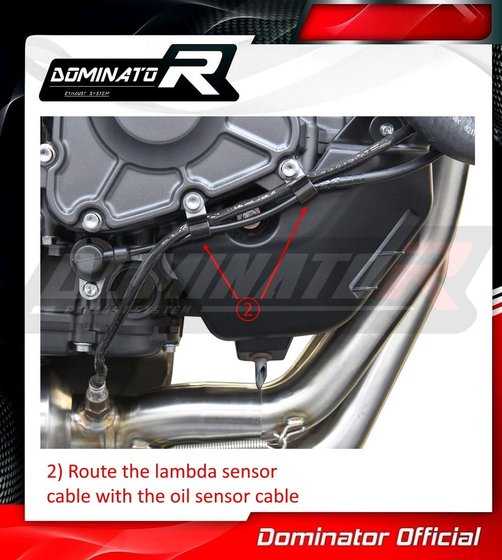 MT 09 (2021 - 2023) full exhaust system silencer gp black | Dominator