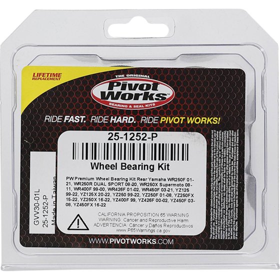 WR 250 F (2001 - 2021) wheel bearing kit rear | All Balls