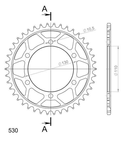 YZF R1 (2009 - 2014) supersprox rear sprocket 479.47 | Supersprox