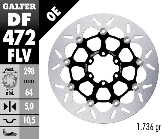 FZR 400 (1988 - 1994) float round brake disc | GALFER