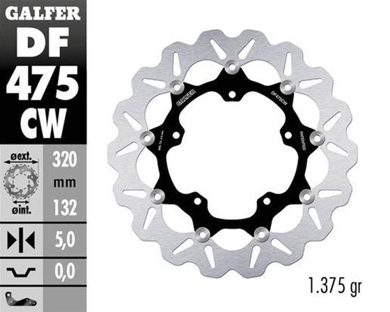 YZF R6 (2017 - 2023) float wave brake rotor | GALFER