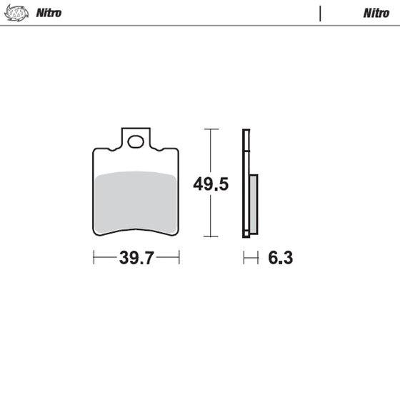 YQ 100 AEROX (2000 - 2003) sintered metal brake pad | MOTO-MASTER