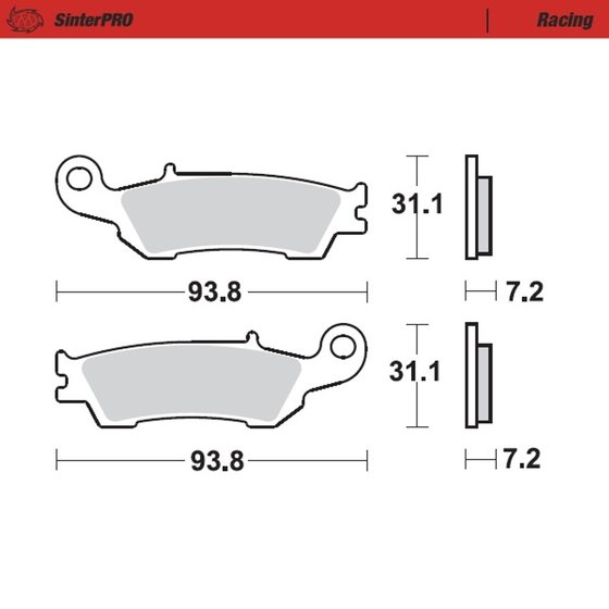 YZ 250 (2008 - 2021) sintered metal racing brake pads | MOTO-MASTER