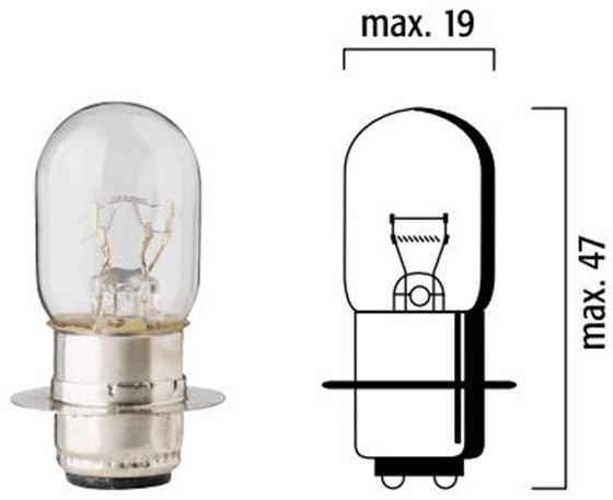 YFM 250 BIG BEAR (2000 - 2007) 12v 25/25w bulb (pack of 10) | FLOSSER