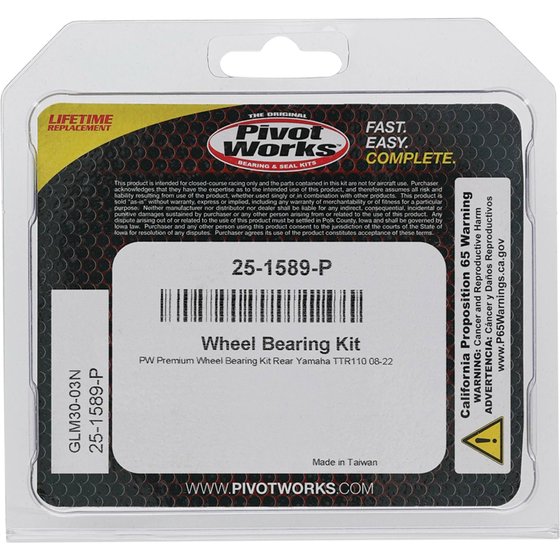 TT-R 110 (2008 - 2022) wheel bearing kit rear | All Balls