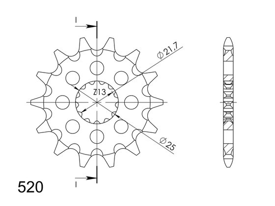 WR 450 F (2003 - 2020) front sprocket | Supersprox