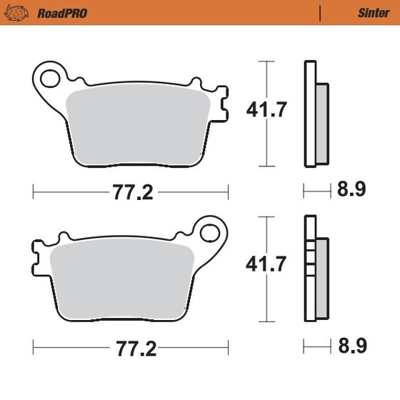 YZF R1M (2015 - 2022) sintered rear brake pad | MOTO-MASTER