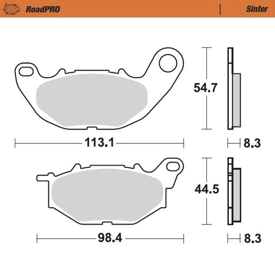 MT 03 (2018 - 2022) sintered front brake pad | MOTO-MASTER