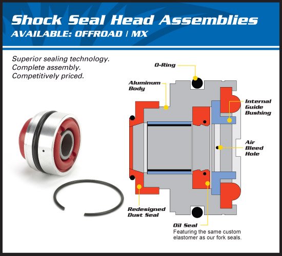 YZ 450 F (2006 - 2009) rear shock seal head kit | All Balls