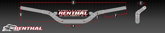 YZ 450 F (2003 - 2007) renthal 22mm handlebar | RENTHAL