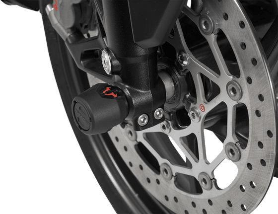 XJR 1300 (2015 - 2016) front axle slider set (black) | SW-MOTECH