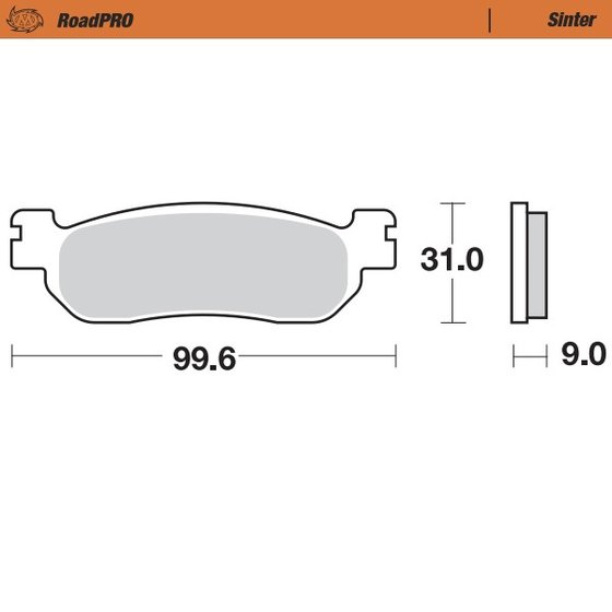 YZF R1 (2002 - 2003) sintered rear brake pad | MOTO-MASTER