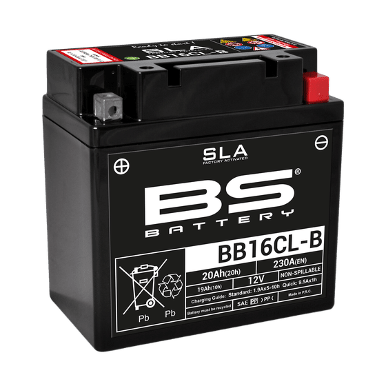 WR 500 (1987 - 1993) bb16cl-b sla 12v 230 a battery | BS BATTERY