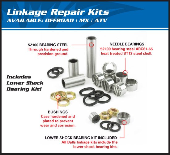 WR 250 F (2005 - 2005) linkage bearing kit | All Balls