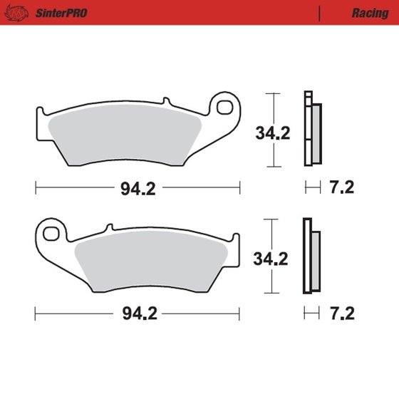 WR 250 F (2001 - 2016) sintered metal racing brake pads | MOTO-MASTER