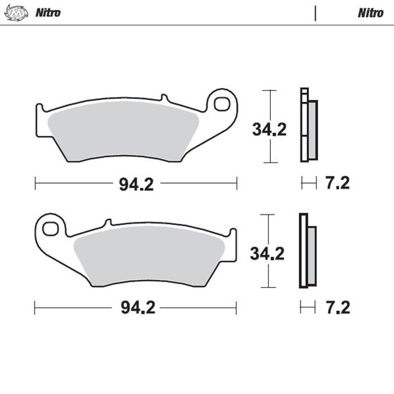 DT 125 (1998 - 2006) nitro offroad brake pad | MOTO-MASTER