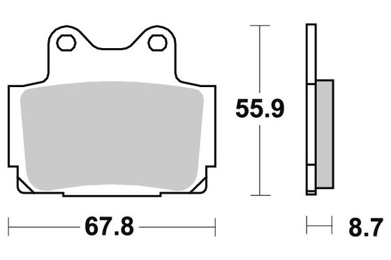 FZS 600 FAZER (1998 - 2003) brakepads sintered | SBS