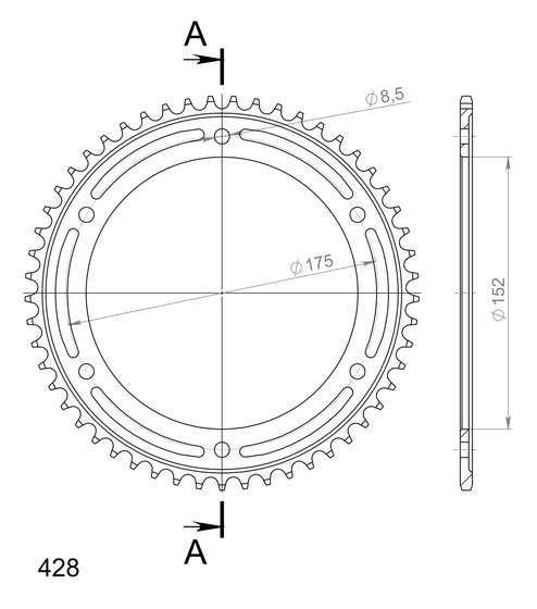 DT 125 R (1988 - 1989) supersprox / jt rear sprocket 839.55 | Supersprox