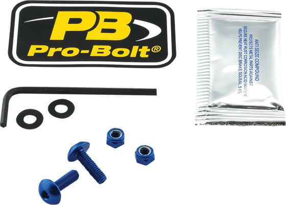 MT 09 (2014 - 2016) license plate screw pack | PRO BOLT