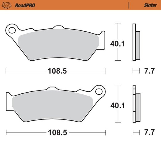 DT 125 X (2005 - 2006) sintered front brake pad | MOTO-MASTER