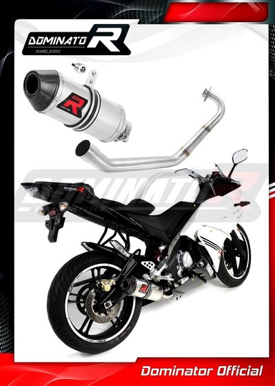 YZF R 125 (2014 - 2018) exhaust full system silencer hp3 | Dominator