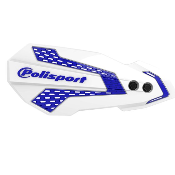 WR 125 R (2009 - 2016) mx flow handguards in white/blue | POLISPORT