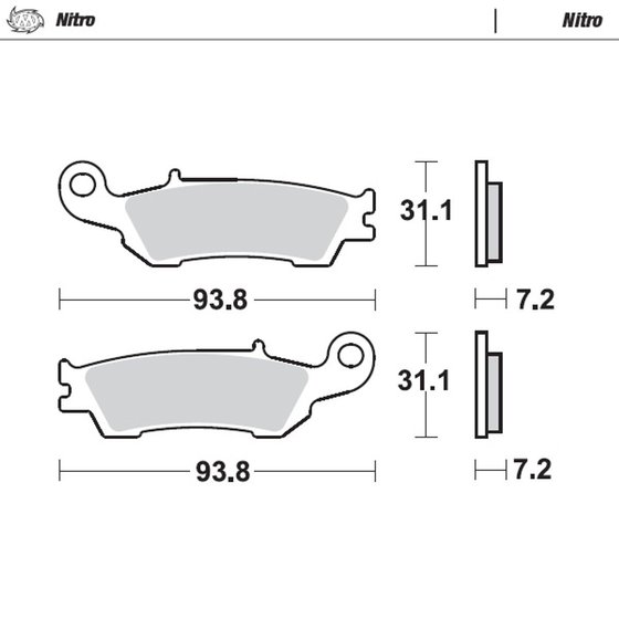 YZ 250 (2008 - 2022) nitro offroad brake pad | MOTO-MASTER