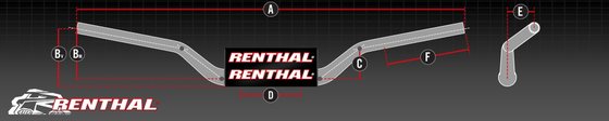 WR 450 F (2005 - 2006) renthal twinwall 999 handlebar | RENTHAL