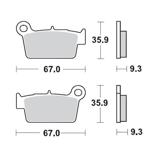 WR 450 F (2003 - 2022) sintered metal racing brake pads | MOTO-MASTER