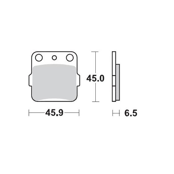 YFM 350 WARRIOR (1988 - 2004) sintered metal racing brake pads | MOTO-MASTER