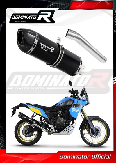 TENERE 700 (2019 - 2020) exhaust silencer muffler hp1 black | Dominator