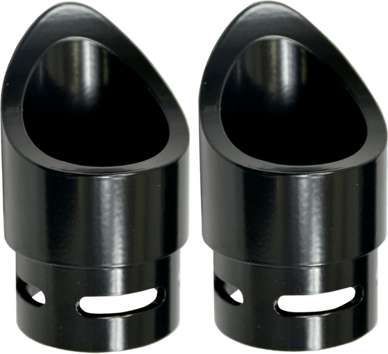 XVZ 1300 ROYAL STAR (1996 - 2010) mini scallop black exhaust tip | BARON