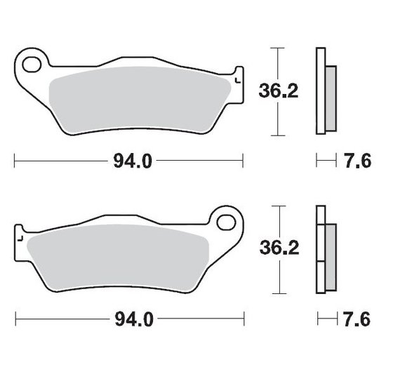 TT 600 S (1996 - 1997) nitro offroad brake pad | MOTO-MASTER