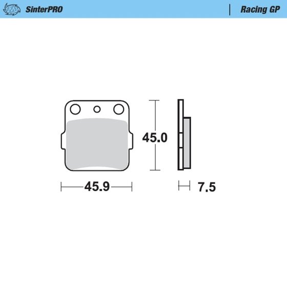 YFM 350 WOLVERINE (1995 - 2009) racing brake pad | MOTO-MASTER