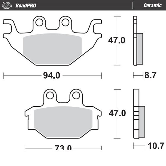 YZF R 125 (2008 - 2018) ceramic brake pad | MOTO-MASTER