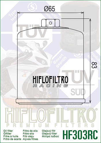 FZR 1000 (1991 - 1994) performance oil filter (optional upgrade) | Hiflofiltro